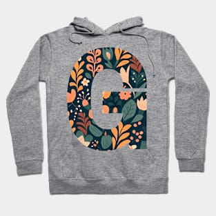 Whimsical Floral Letter G Hoodie